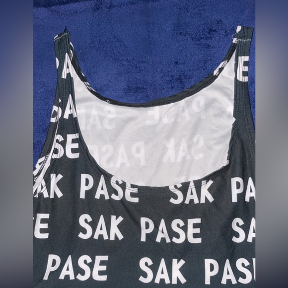 TMMG Haitian Sak Pase Print Cropped Tank Top - Picture 3 of 3